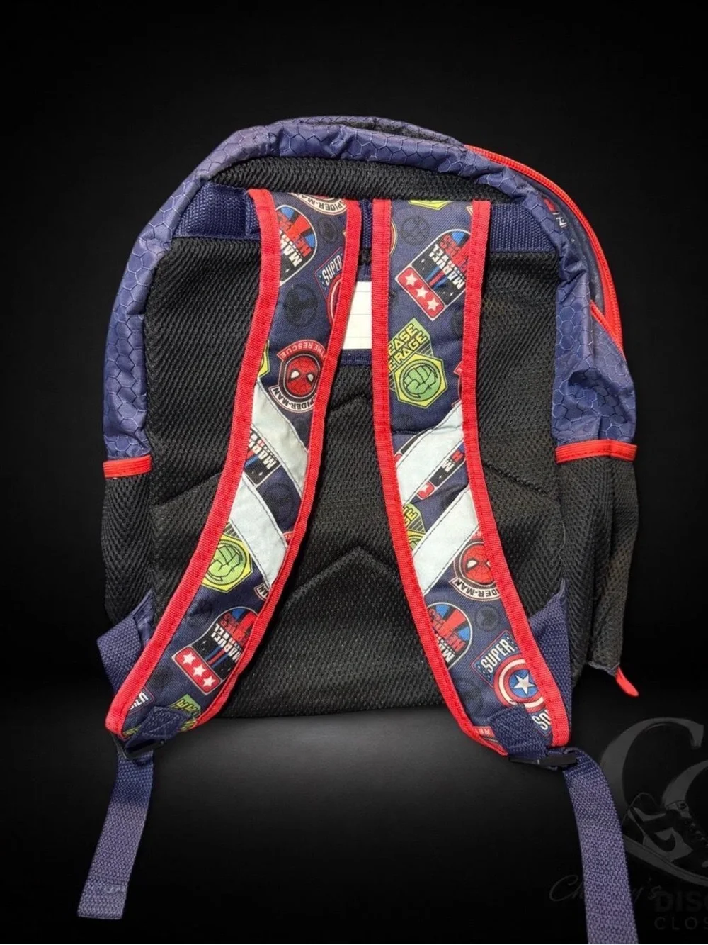 Marvel Kids Backpack in Red and Blue with Superhero Graphic